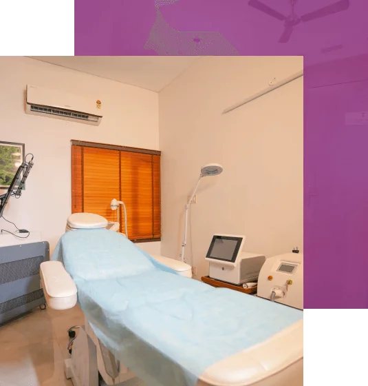Treatment room at Agelock Skin & Hair Clinic