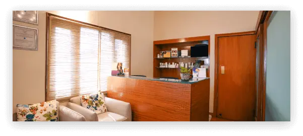 Reception at Agelock Skin & Hair Clinic
